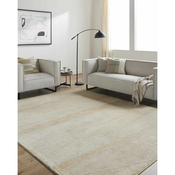 Hauteloom Sanne Wool Living Room, Bedroom Area Rug - Contemporary - 2' x 3'