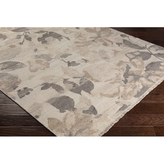 Hauteloom Shawnee Wool Living Room, Bedroom Area Rug - Transitional - Light Brown, Medium Brown, Taupe - 6' x 9'