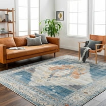 Hauteloom Shin Living Room, Bedroom Area Rug - Gray, Blue - 11'11" x 15'7"