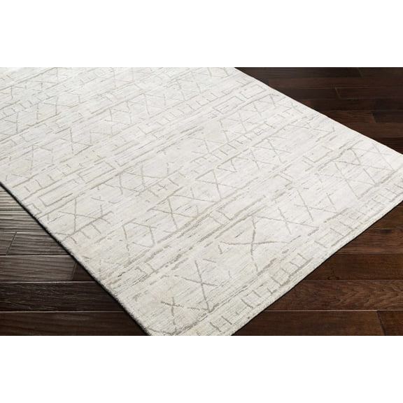 Hauteloom Shortland Living Room, Bedroom Area Rug - Bohemian, Transitional - Taupe, Ivory, LightGray - 2' x 3'