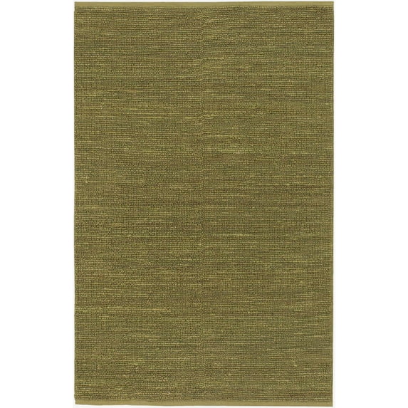 Hauteloom Shunk Jute Living Room, Bedroom Area Rug - Traditional, Transitional - Olive - 9' x 13'