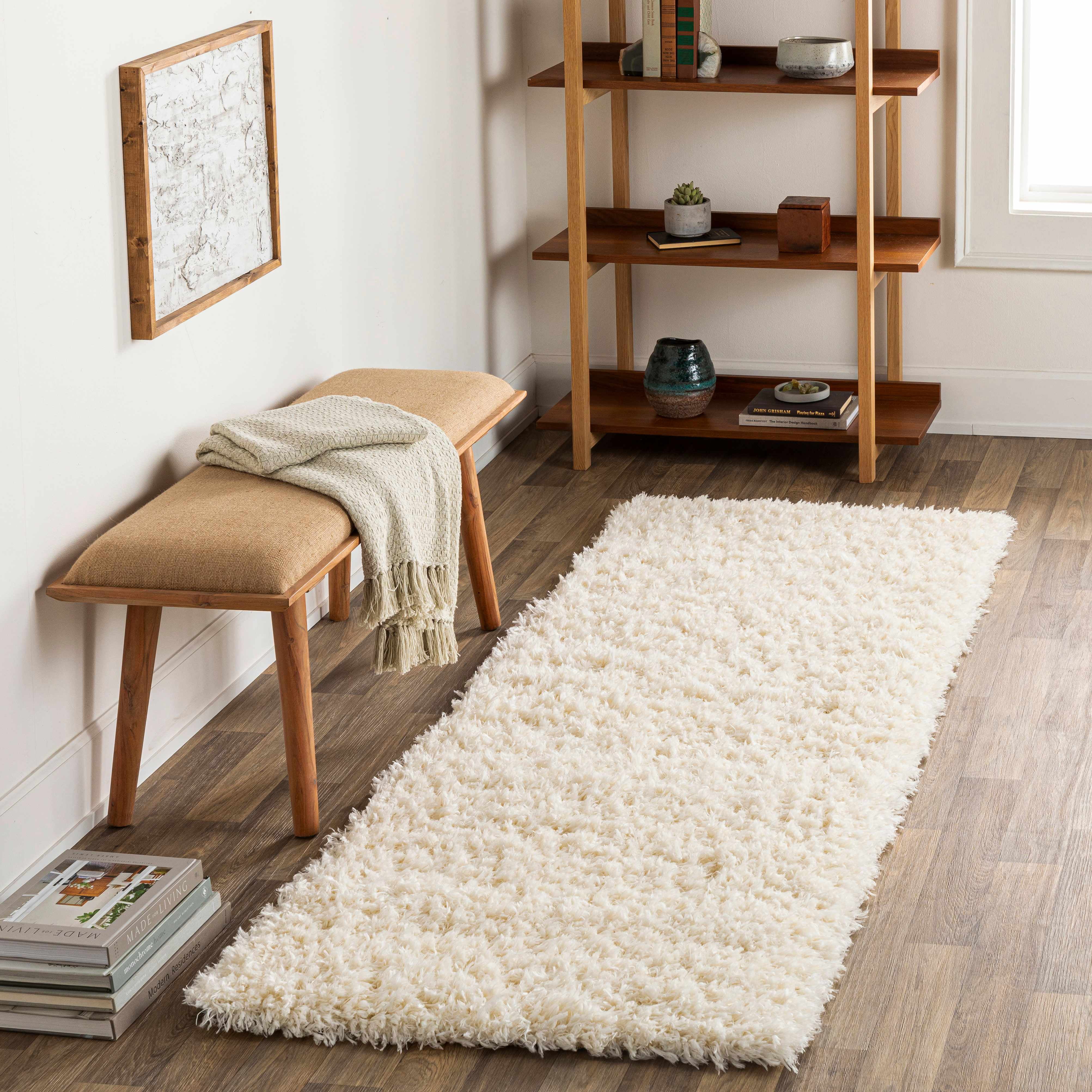 Hauteloom Siari Hallway, Kitchen Runner Rug - Solid Shag