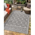thumbnail image 1 of Hauteloom Siesta Outdoor Rug - Outside Porch Patio Area Rug Carpet - Waterproof Rug - Farmhouse - Dark Grey, Light Gray, Beige - 7'6" x 10', 1 of 18