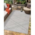 thumbnail image 1 of Hauteloom Siesta Outdoor Rug - Outside Porch Patio Area Rug Carpet - Waterproof Rug - Farmhouse - Grey, Blue - 5' x 7', 1 of 17