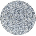 thumbnail image 1 of Hauteloom Skipsea Animal Print Living Room Bedroom Dining Room Outdoor Round Area Rug - Porch Patio Rug - Leopard Print - Blue, Gray - 5'3" Round, 1 of 19