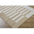 thumbnail image 1 of Hauteloom Soren Jute Living Room, Bedroom Area Rug - Traditional, Transitional - Light Silver, Tan, Ash - 18" Sample, 1 of 6