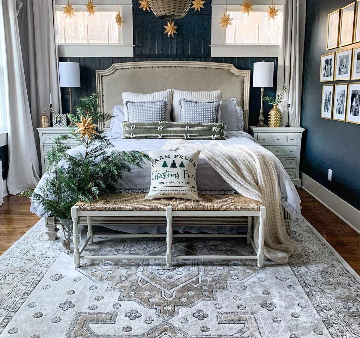 Southwark Washable Rectangular Black Synthetic 6'7" x 9' Area Rug