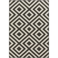 thumbnail image 1 of Hauteloom Spilsby Living Room, Bedroom Patio Outdoor Area Rug - Contemporary - Black, Beige - 7'3" Square, 1 of 13