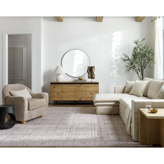 Livabliss x Our PNW Home Spokane Updated Traditional Area Rug, 2'2" x 3'9", Light Gray