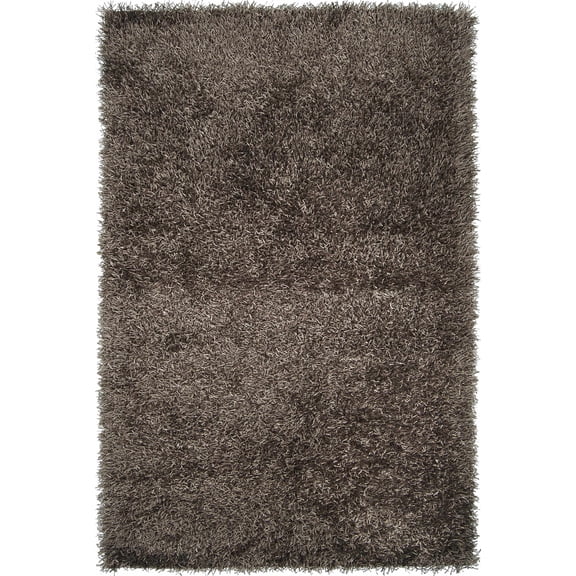 Hauteloom Sedona Living Room, Bedroom Area Rug - Solid Plain - Contemporary Modern Minimalist Transitional - Charcoal, Gray, Brown, Dark, Taupe - 1'9" x 2'10"