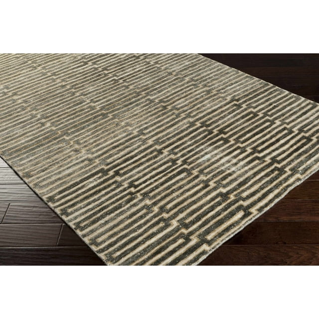 Hauteloom Stalybridge Hallway, Kitchen Runner Rug - Contemporary - Dark Red, Beige, Tan - 2'6" x 8'