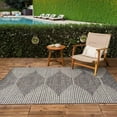 thumbnail image 1 of Hauteloom Stephan Living Room, Bedroom Patio Outdoor Area Rug - Contemporary - Black, Charcoal, Cream - 18" Sample, 1 of 19