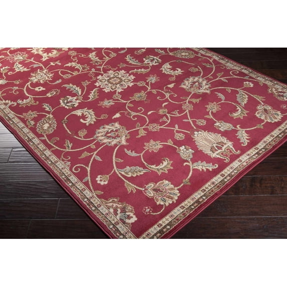 Hauteloom Stoneham Living Room, Bedroom Area Rug - Traditional - Rust, Beige, Mustard - 5'3" x 7'7"