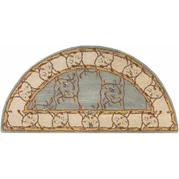 Hauteloom Stringer Wool Living Room, Bedroom Area Rug - Traditional - Beige, Orange, Brown - 2' x 4'-Hearth