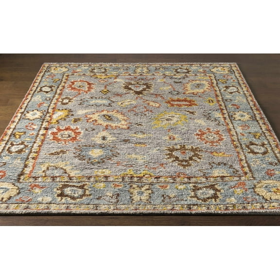 Hauteloom Suisun Wool Living Room, Bedroom Area Rug - Traditional - High Pile - Brick Red, Cream, Dark Brown - 2' x 3'