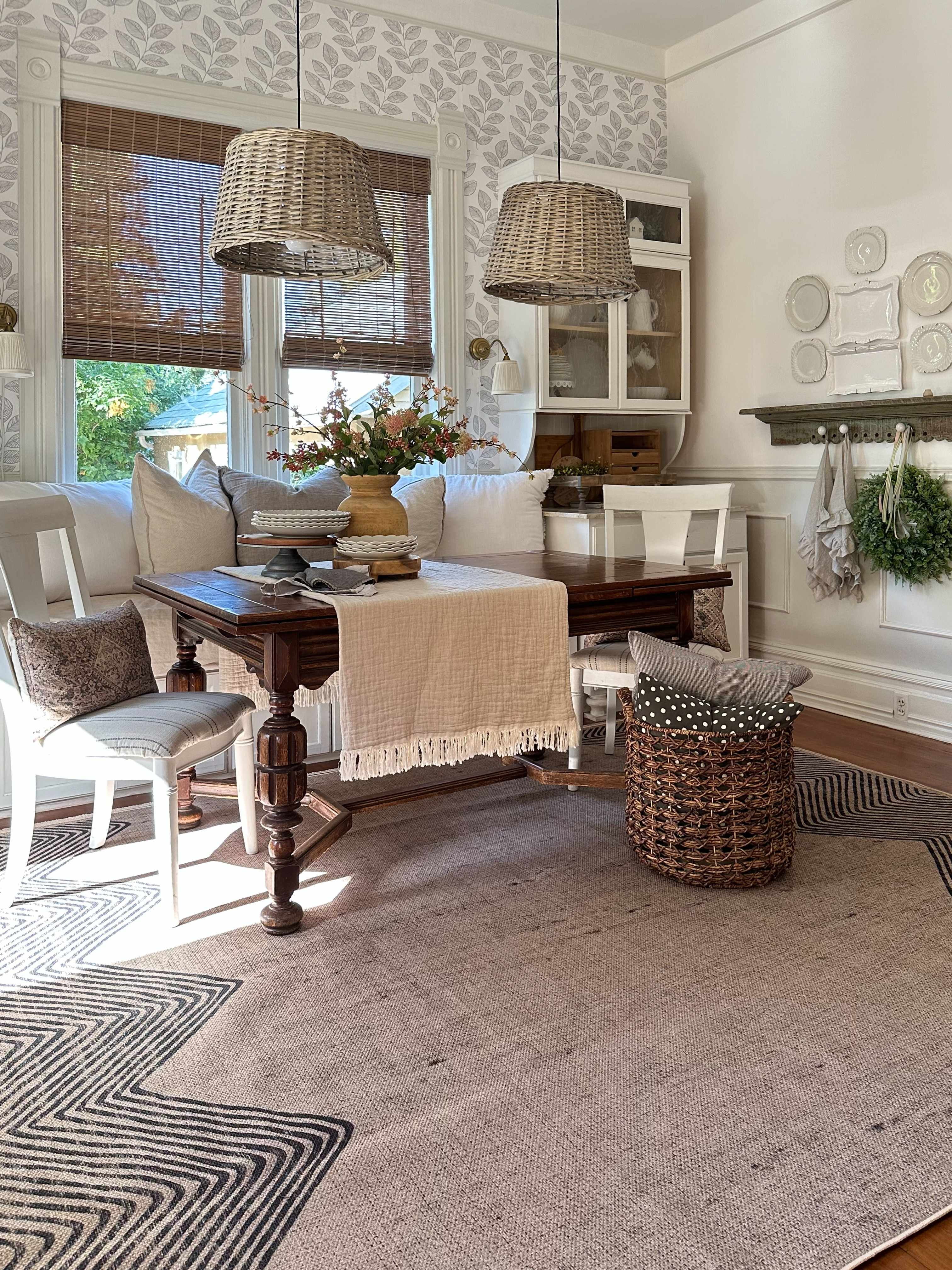 Hauteloom Suzy Natural Jute Looking Recycled Material Living Room