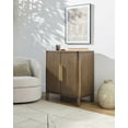 thumbnail image 1 of Hauteloom Taliouine Cabinet Modern Accent Storage Cabinet with 2 Doors - Console Table for Kitchen Dining Living Room Entryway - Wood Sideboard Buffet - Brown, Beige - 34" H x 30" W x 18" D, 1 of 8