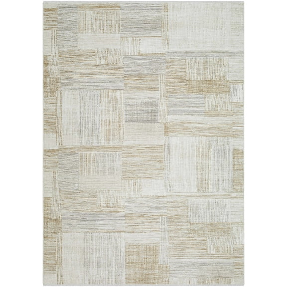 Hauteloom Tamia Living Room, Bedroom Area Rug - Traditional - Light Silver, Sterling Gray - 18" Sample