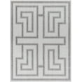 thumbnail image 1 of Hauteloom Taro Living Room, Bedroom Patio Outdoor Area Rug - Bohemian, Transitional - Off White, Medium Gray, Light Gray - 6'7" x 9', 1 of 6