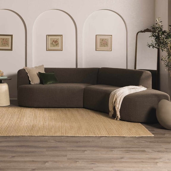 Hauteloom Tavor Jute Living Room, Bedroom Area Rug - Traditional, Transitional - Beige - 2' x 3'