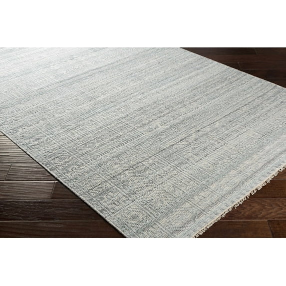 Hauteloom Taylor Wool Living Room, Bedroom Area Rug - Traditional - Teal, White, Charcoal - 2' x 3'