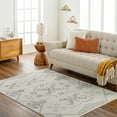 thumbnail image 1 of Hauteloom Tefo Farmhouse Moroccan Geometric Area Rug - Boho Aztec Tribal Carpet for Living Room, Bedroom, Dining Room - Cream, Black, Gray - 7'10" x 10' (8x10), 1 of 5