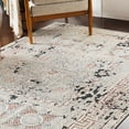 thumbnail image 1 of Hauteloom Terlingua Living Room, Bedroom Area Rug - Bohemian, Transitional - Beige, Black, Pastel Red - 2' x 2'11", 1 of 11