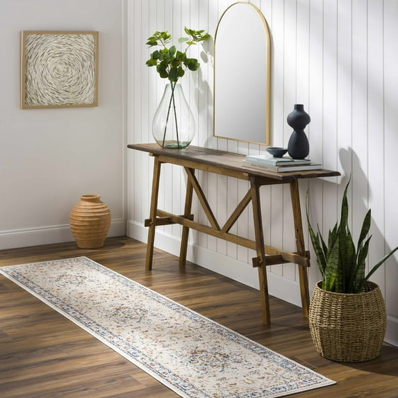 Hauteloom Teva Hallway, Kitchen Runner Rug - Brown, Gray - 2'3" x 9'