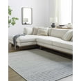 thumbnail image 1 of Hauteloom Tevah Wool Living Room, Bedroom Area Rug - Traditional, Transitional - Ivory, Slate Gray, Charcoal - 3'6" x 5'6", 1 of 7