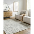 thumbnail image 1 of Hauteloom Tibby Wool Living Room, Bedroom Area Rug - Traditional, Transitional - Light Silver, Silver Gray - 18" x 18" Sample, 1 of 8