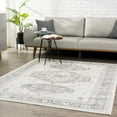 thumbnail image 1 of Hauteloom Tigris Living Room, Bedroom Area Rug - Traditional - Ivory, Light Gray, Yellow - 5'3" x 7', 1 of 6