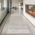 thumbnail image 1 of Hauteloom Tigris Moroccan Trellis Farmhouse Hallway, Entryway, Kitchen Runner Rug - Vintage Distressed - Bohemian Geometric - Gray, Ivory, Cream, Multicolor, Red, Orange, Blue - 2'7" x 7'3", 1 of 10