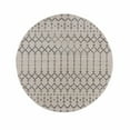 thumbnail image 1 of Hauteloom Tigris Living Room, Bedroom Area Rug - Traditional - Gray, Ivory - 6'7" Round, 1 of 8