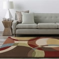 thumbnail image 1 of Hauteloom Tilbury Wool Living Room, Bedroom Area Rug - Modern - Brown, Purple, Red - 4' x 6', 1 of 18
