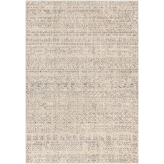 Hauteloom Truc Living Room, Bedroom Area Rug - Beige, Gray - 9'2" x 11'11"