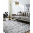 thumbnail image 1 of Hauteloom Tyree Living Room, Bedroom Area Rug - Traditional, Transitional - High Pile - Silver Gray, Sage, Gray - 2' x 2'11", 1 of 7