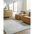 thumbnail image 1 of Hauteloom Uhuti Wool Living Room, Bedroom Area Rug - Traditional, Transitional - Light Silver, Sterling Gray, Silver Gray - 2' x 3', 1 of 7