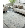 thumbnail image 1 of Hauteloom Urowo Living Room, Bedroom Area Rug - Contemporary - High Pile - Peach, Light Gray, Gray - 9'2" x 12', 1 of 8