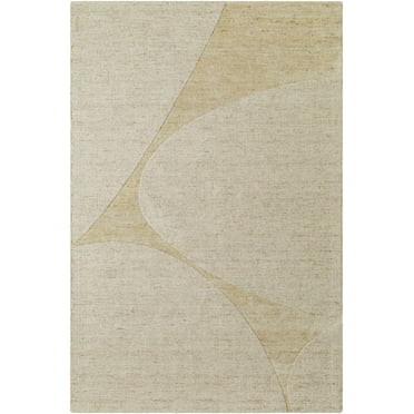 Hauteloom Vanya Wool Living Room, Bedroom Area Rug - Contemporary - Ash, Tan - 18" x 18" Sample