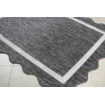 thumbnail image 1 of Hauteloom Varro Hallway, Kitchen Patio Outdoor Runner Rug - Traditional - Black, Cream - 2'7" x 7'3", 1 of 8