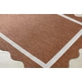 thumbnail image 1 of Hauteloom Varro Living Room, Bedroom Patio Outdoor Area Rug - Traditional - Rust, Cream - 5'3" x 7', 1 of 8