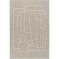thumbnail image 1 of Hauteloom Koda Wool Living Room, Bedroom Area Rug - Contemporary - Sterling Gray, Light Silver - 8' x 10', 1 of 6