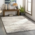 thumbnail image 1 of Hauteloom Vesper Living Room, Bedroom Area Rug - Contemporary - High Pile - Charcoal, Beige, OffWhite - 18" Sample, 1 of 8