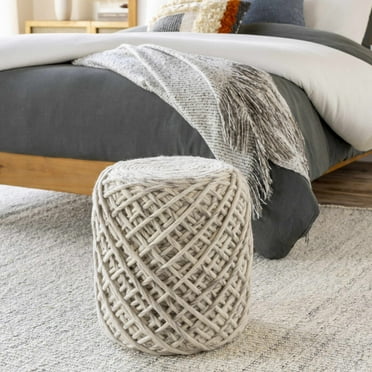 Hauteloom Victoria 16" x 16" x 18" Pouf