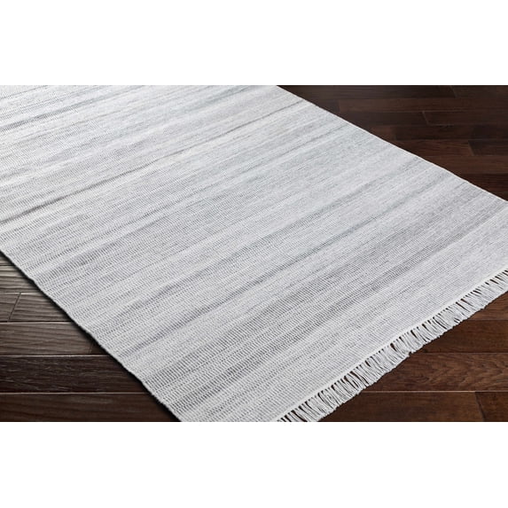 Hauteloom Villasis Recycled Material Living Room, Bedroom Area Rug - Contemporary - Peach, Off White, Gray - 2' x 3'