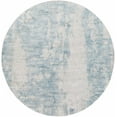 thumbnail image 1 of Hauteloom Walbridge Living Room, Bedroom Area Rug - Modern - Gray, Blue - 6'7"-Round, 1 of 10