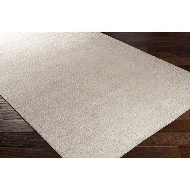 Hauteloom Walnutport Living Room, Bedroom Area Rug - Contemporary - LightBeige, MediumGray - 18" x 18" Sample