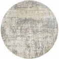 thumbnail image 1 of Hauteloom Watersmeet Living Room, Bedroom Area Rug - Modern - Brown, Blue - 6'7"-Round, 1 of 13