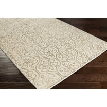 Hauteloom Wauseon Living Room, Bedroom Area Rug - Transitional - Ivory, Olive - 8' x 11'