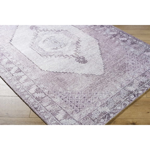 Hauteloom Wayde Living Room, Bedroom Area Rug - Traditional - Lavender, Dusty Rose, Mauve - 8' x 10'